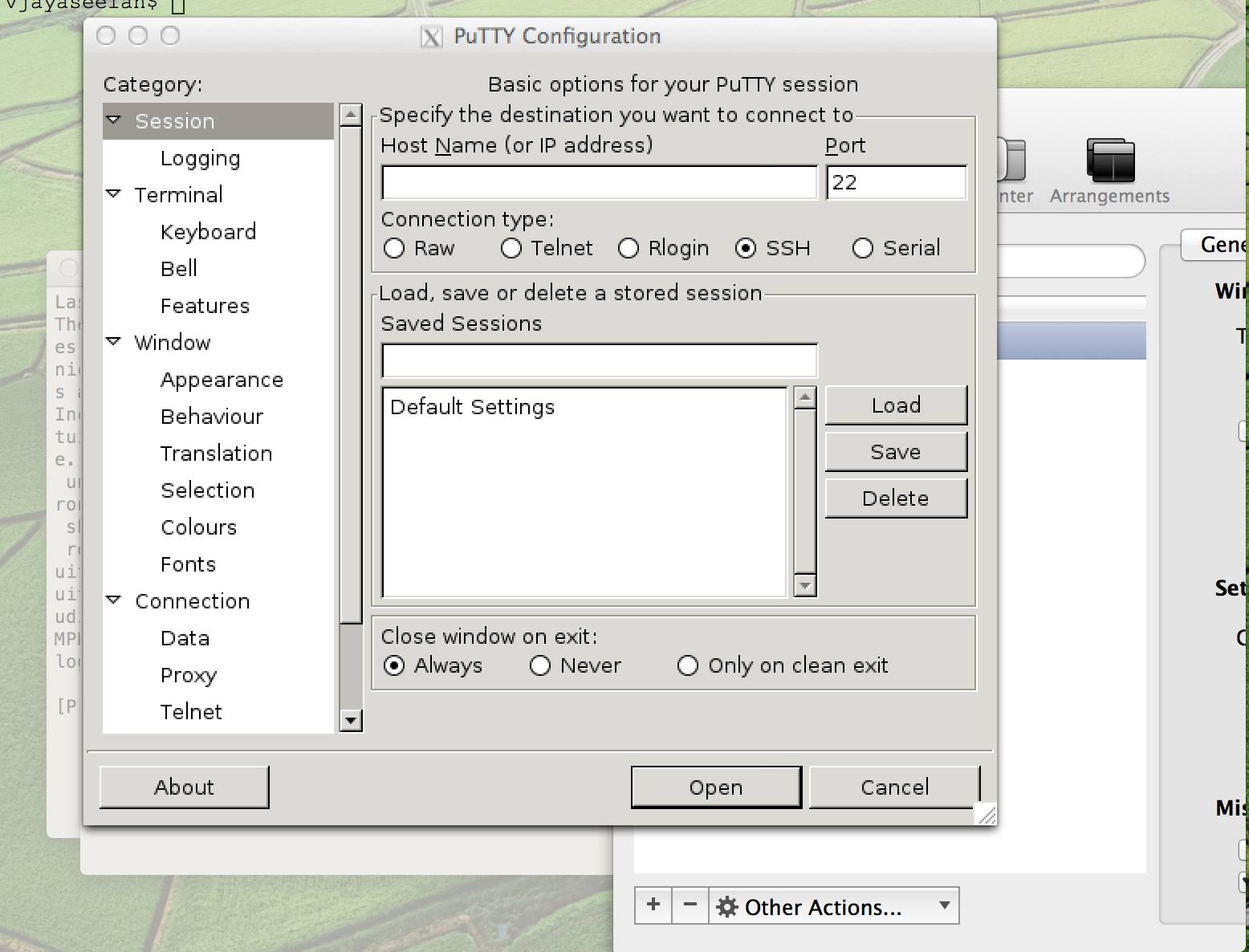 putty tools for mac